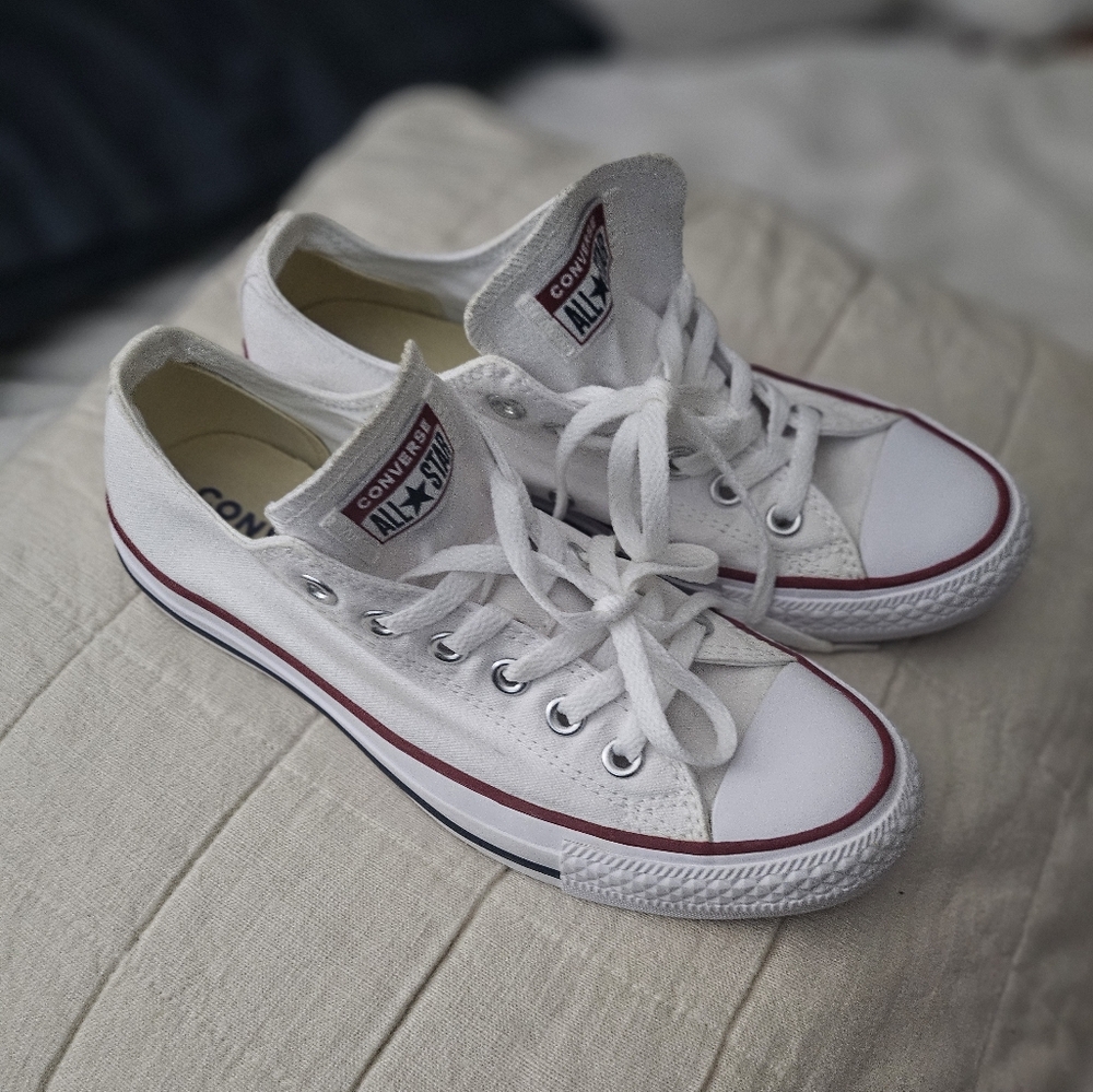 Converse All Star White Canvas Sneakers
